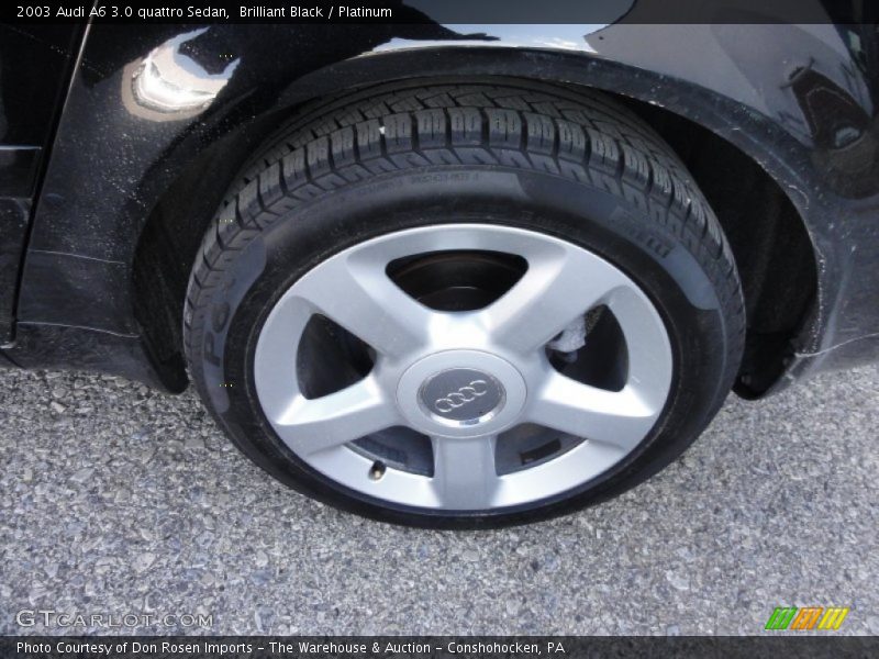 Brilliant Black / Platinum 2003 Audi A6 3.0 quattro Sedan