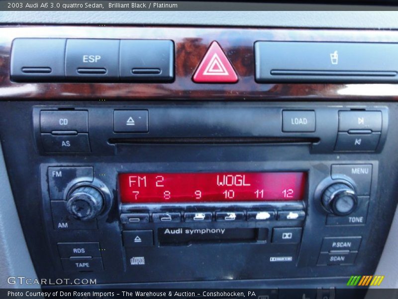 Brilliant Black / Platinum 2003 Audi A6 3.0 quattro Sedan