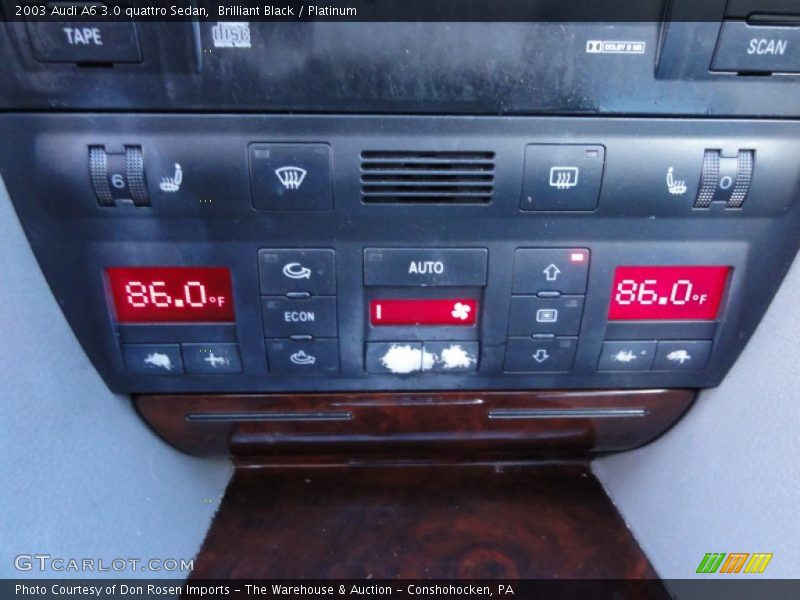 Brilliant Black / Platinum 2003 Audi A6 3.0 quattro Sedan