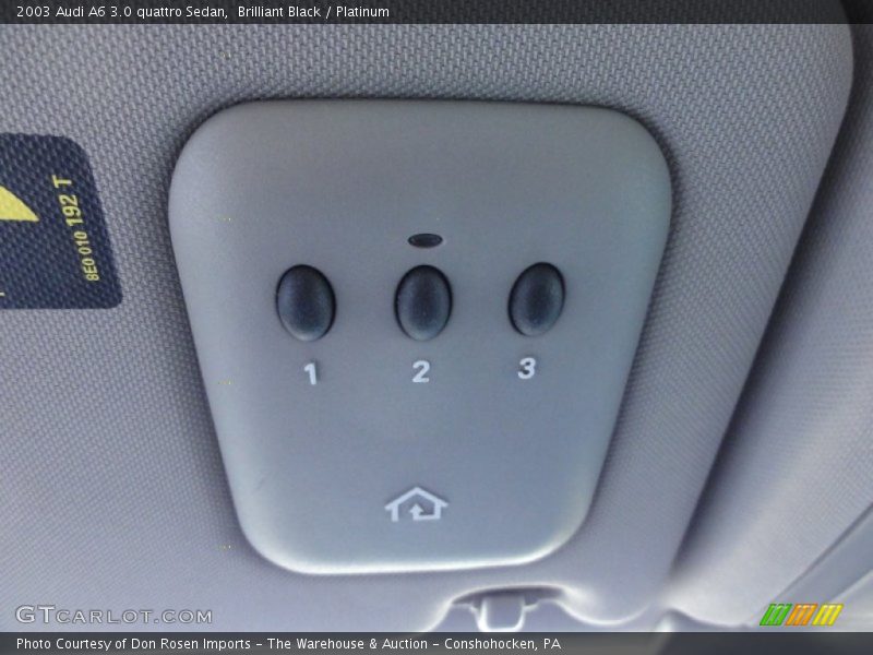 Brilliant Black / Platinum 2003 Audi A6 3.0 quattro Sedan