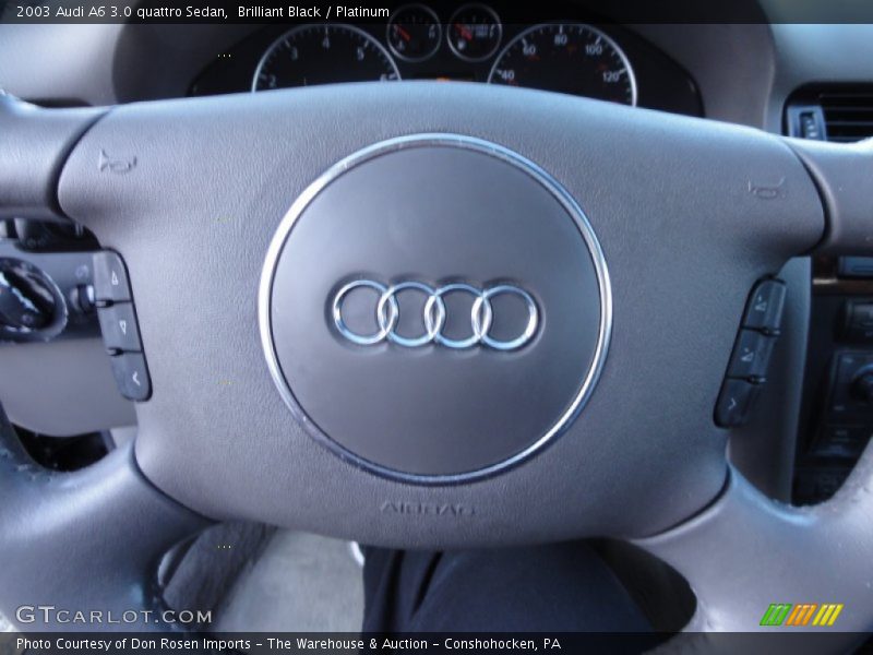 Brilliant Black / Platinum 2003 Audi A6 3.0 quattro Sedan