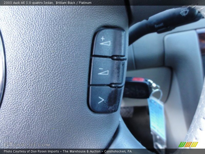 Brilliant Black / Platinum 2003 Audi A6 3.0 quattro Sedan
