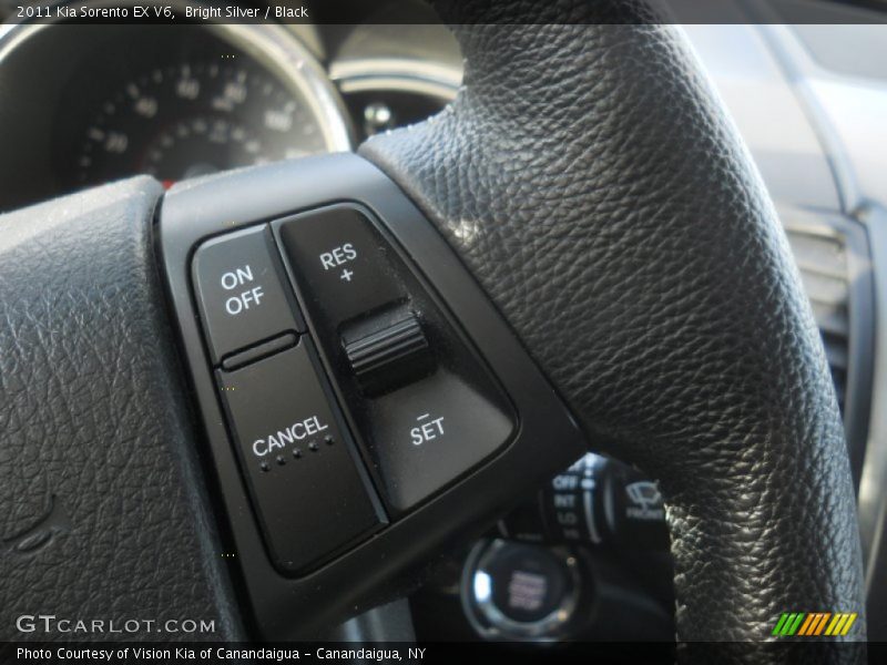 Bright Silver / Black 2011 Kia Sorento EX V6