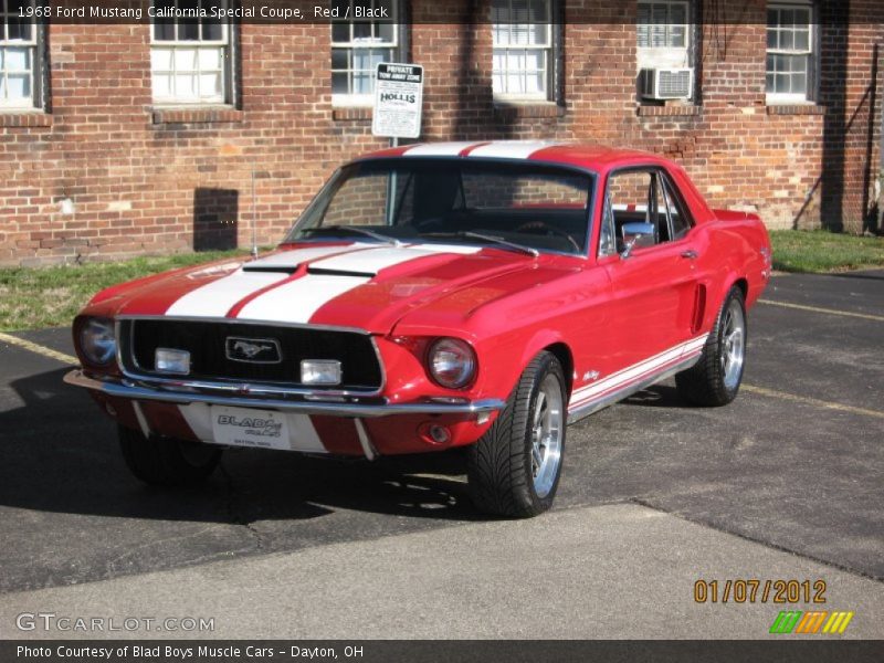 Red / Black 1968 Ford Mustang California Special Coupe