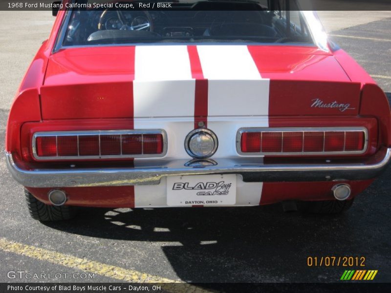 Red / Black 1968 Ford Mustang California Special Coupe