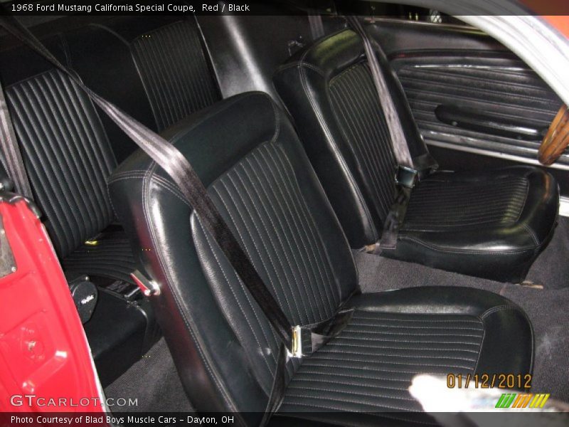  1968 Mustang California Special Coupe Black Interior