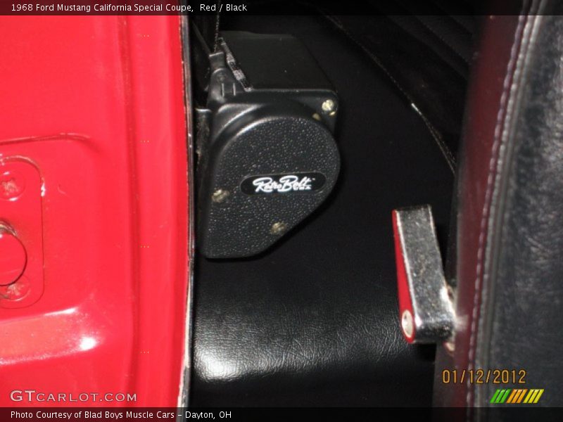 Red / Black 1968 Ford Mustang California Special Coupe