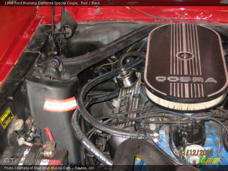  1968 Mustang California Special Coupe Engine - 289 cid V8