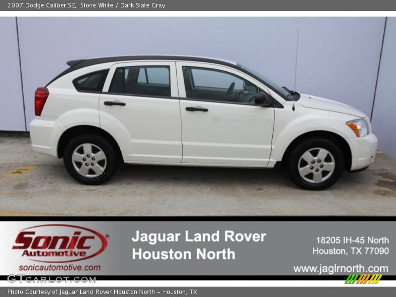 Stone White / Dark Slate Gray 2007 Dodge Caliber SE