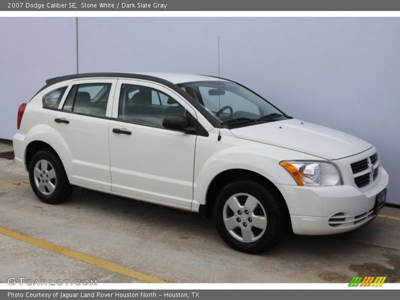 Stone White / Dark Slate Gray 2007 Dodge Caliber SE