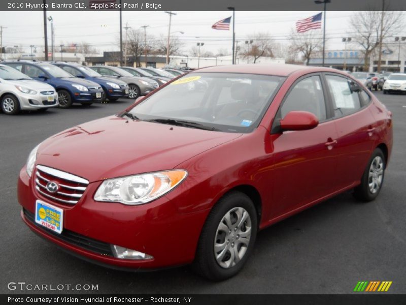 Apple Red Pearl / Beige 2010 Hyundai Elantra GLS