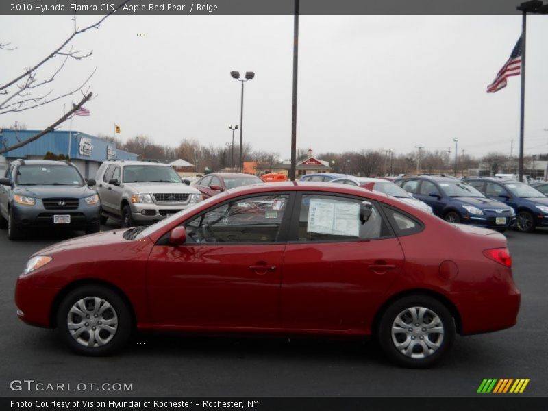 Apple Red Pearl / Beige 2010 Hyundai Elantra GLS