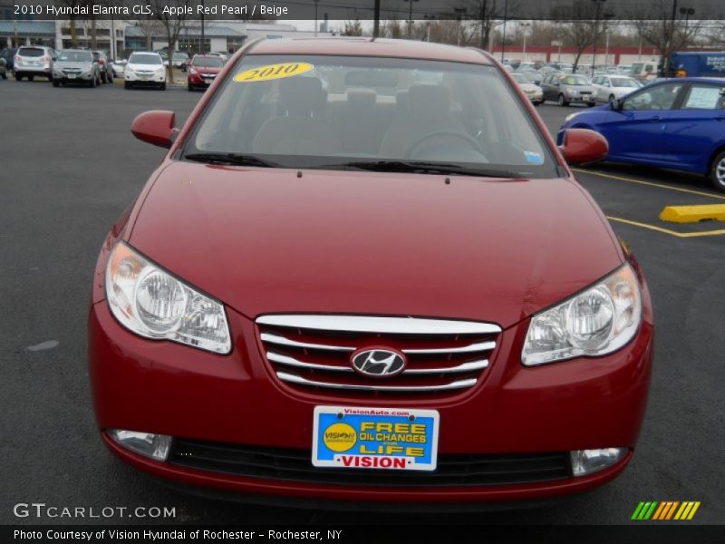 Apple Red Pearl / Beige 2010 Hyundai Elantra GLS