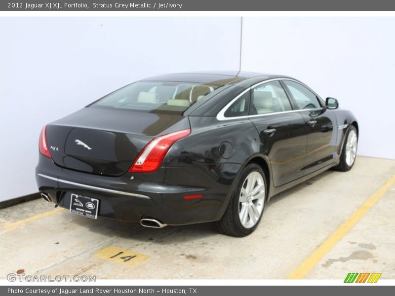 Stratus Grey Metallic / Jet/Ivory 2012 Jaguar XJ XJL Portfolio