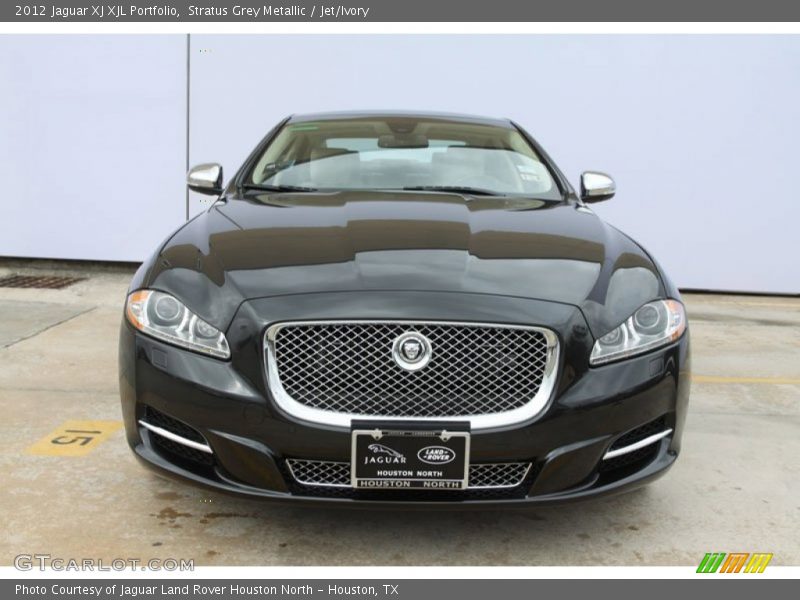 Stratus Grey Metallic / Jet/Ivory 2012 Jaguar XJ XJL Portfolio