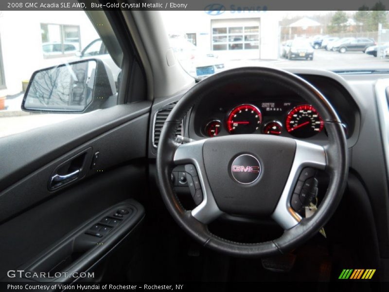 Blue-Gold Crystal Metallic / Ebony 2008 GMC Acadia SLE AWD