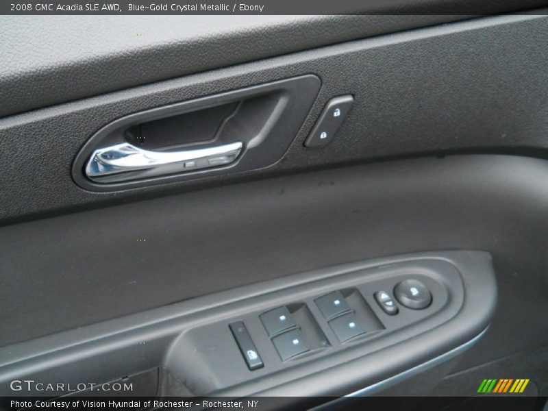 Blue-Gold Crystal Metallic / Ebony 2008 GMC Acadia SLE AWD