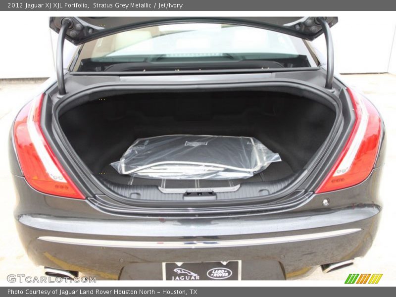 Stratus Grey Metallic / Jet/Ivory 2012 Jaguar XJ XJL Portfolio