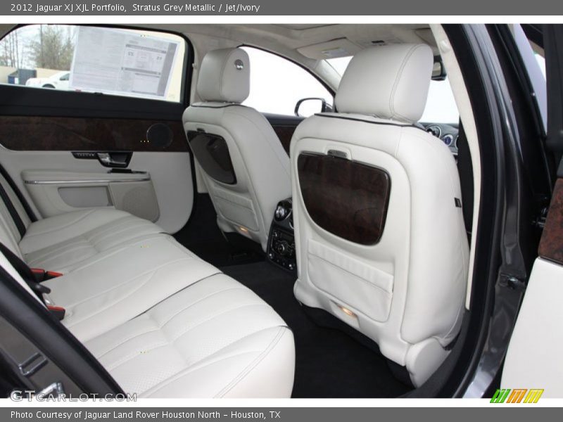 Stratus Grey Metallic / Jet/Ivory 2012 Jaguar XJ XJL Portfolio