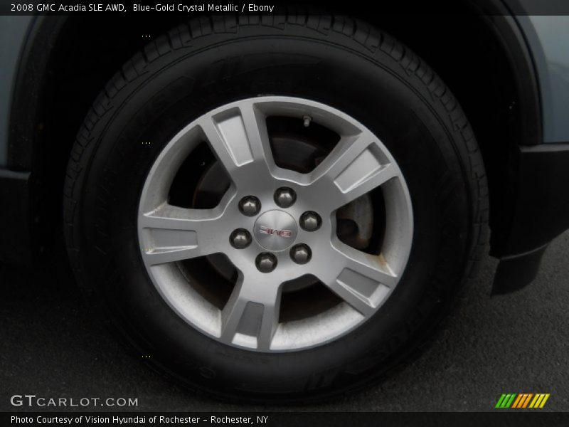Blue-Gold Crystal Metallic / Ebony 2008 GMC Acadia SLE AWD
