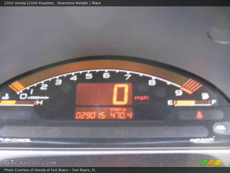 Silverstone Metallic / Black 2003 Honda S2000 Roadster