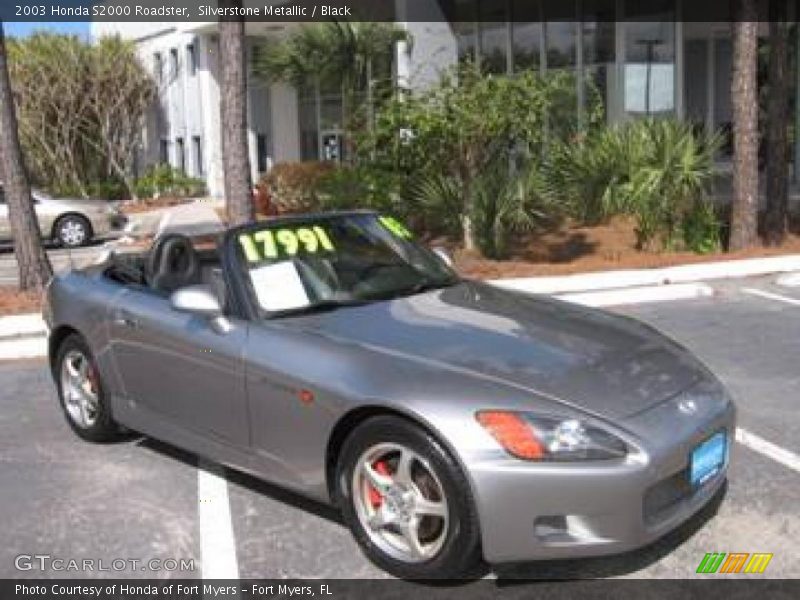 Silverstone Metallic / Black 2003 Honda S2000 Roadster