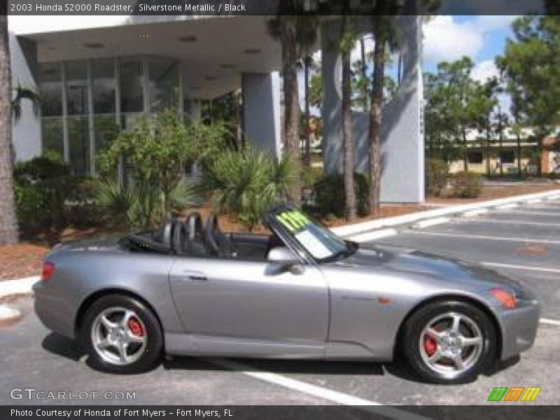 Silverstone Metallic / Black 2003 Honda S2000 Roadster
