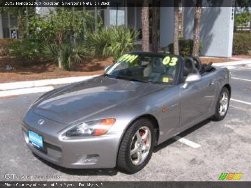 Silverstone Metallic / Black 2003 Honda S2000 Roadster