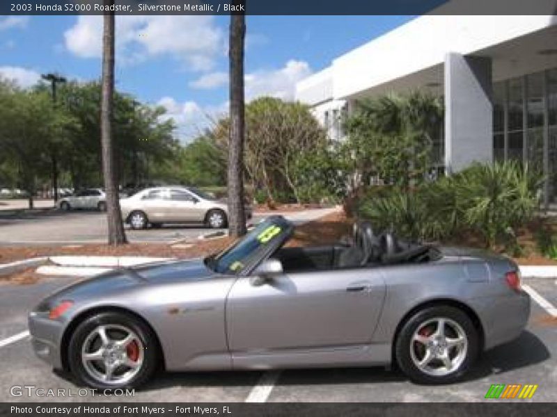Silverstone Metallic / Black 2003 Honda S2000 Roadster