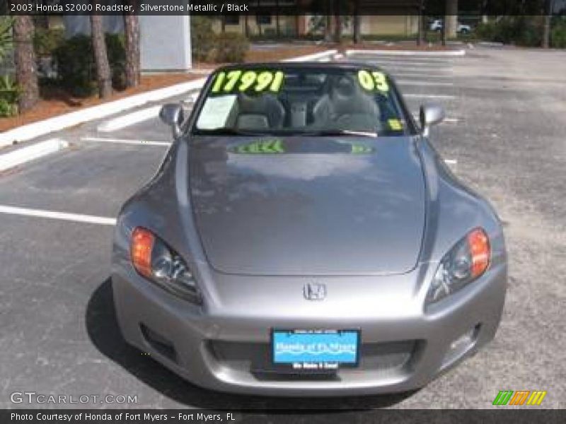 Silverstone Metallic / Black 2003 Honda S2000 Roadster