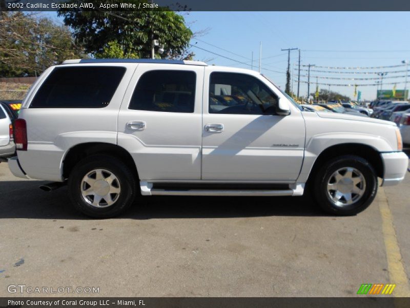 Aspen White / Shale 2002 Cadillac Escalade AWD