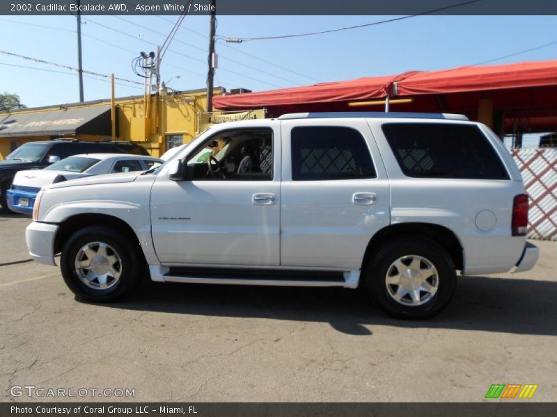 Aspen White / Shale 2002 Cadillac Escalade AWD