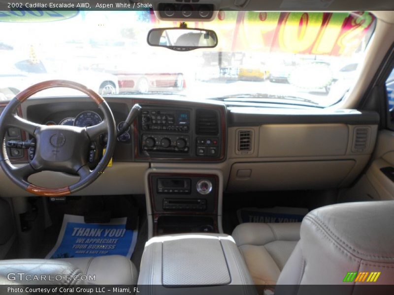Aspen White / Shale 2002 Cadillac Escalade AWD
