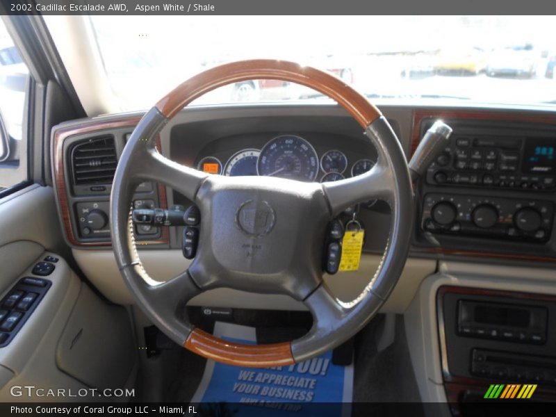 Aspen White / Shale 2002 Cadillac Escalade AWD