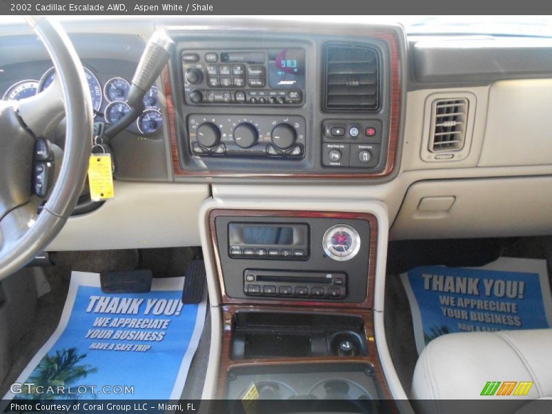 Aspen White / Shale 2002 Cadillac Escalade AWD