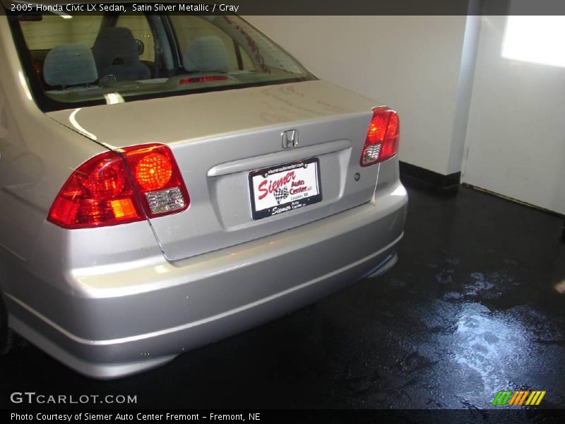 Satin Silver Metallic / Gray 2005 Honda Civic LX Sedan