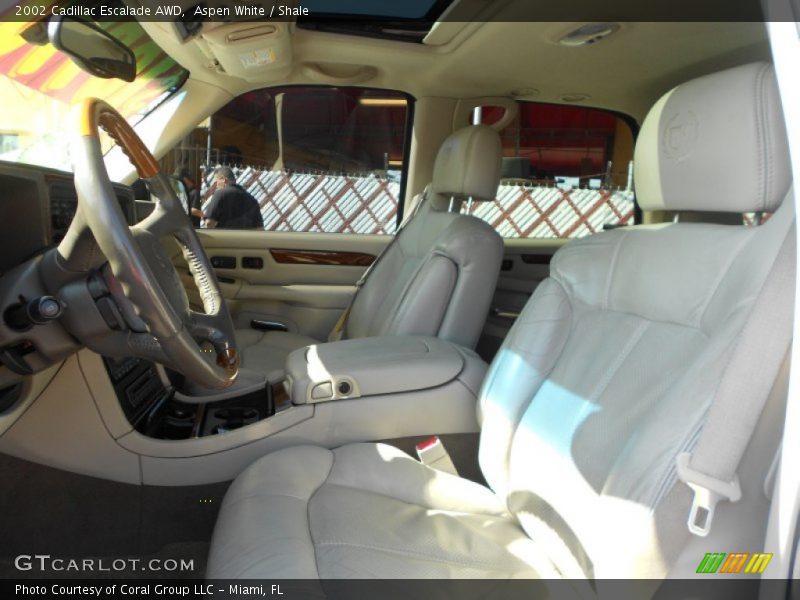 Aspen White / Shale 2002 Cadillac Escalade AWD