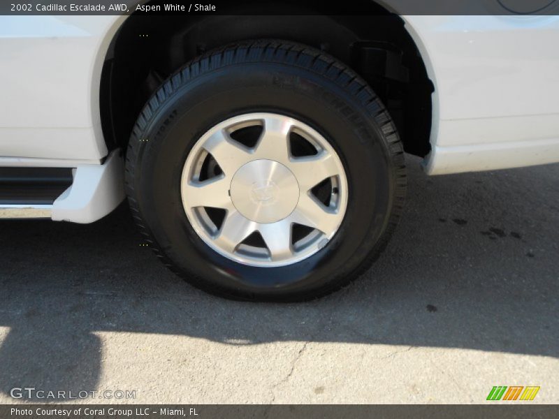 Aspen White / Shale 2002 Cadillac Escalade AWD
