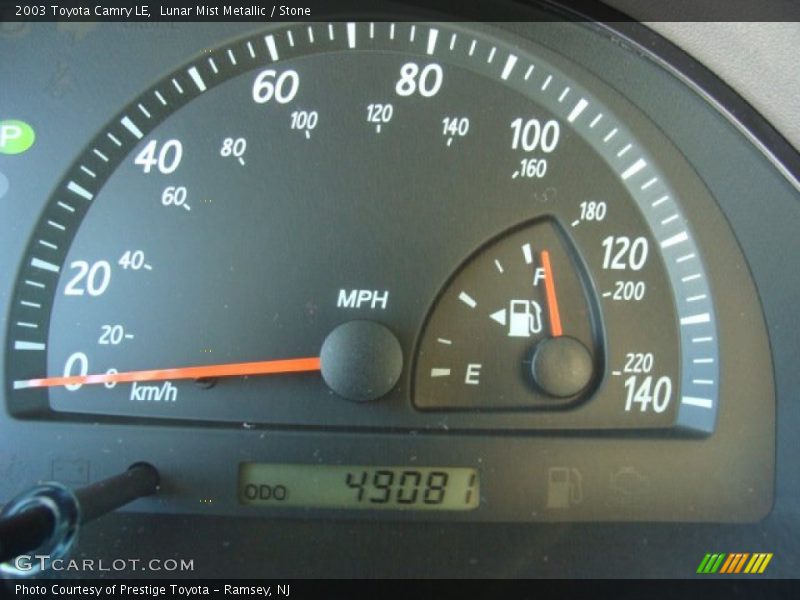 Lunar Mist Metallic / Stone 2003 Toyota Camry LE