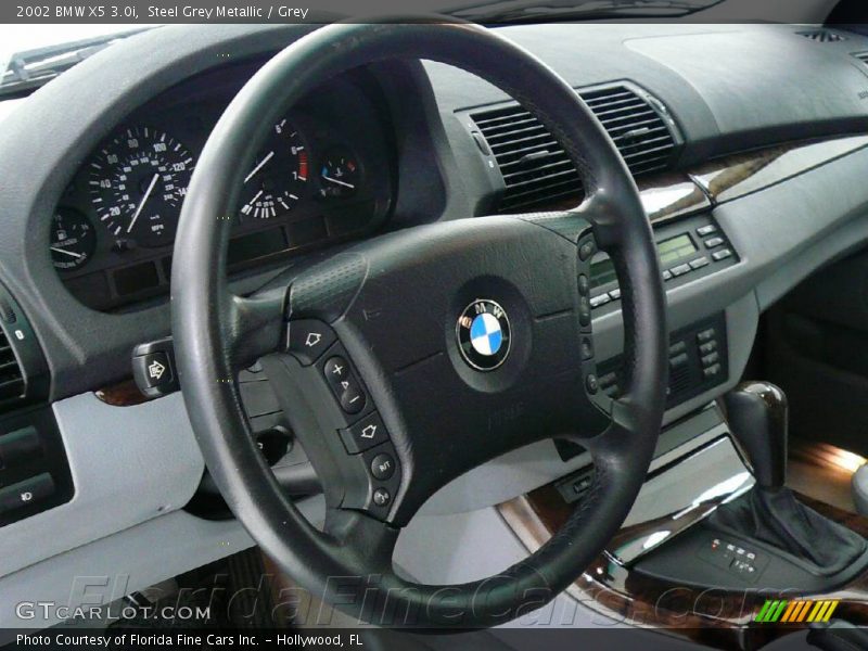 Steel Grey Metallic / Grey 2002 BMW X5 3.0i