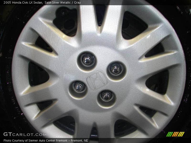 Satin Silver Metallic / Gray 2005 Honda Civic LX Sedan
