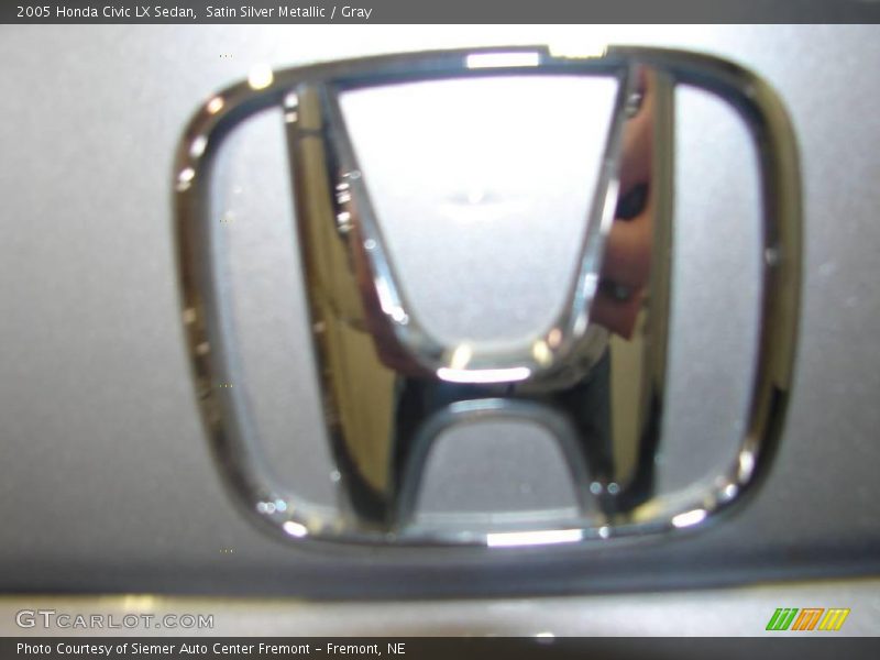 Satin Silver Metallic / Gray 2005 Honda Civic LX Sedan
