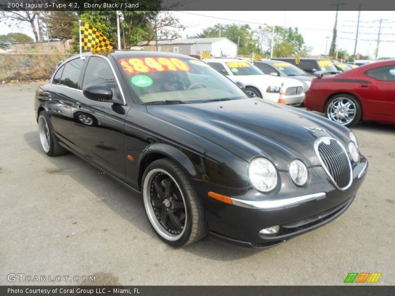 Ebony Black / Sand 2004 Jaguar S-Type 4.2