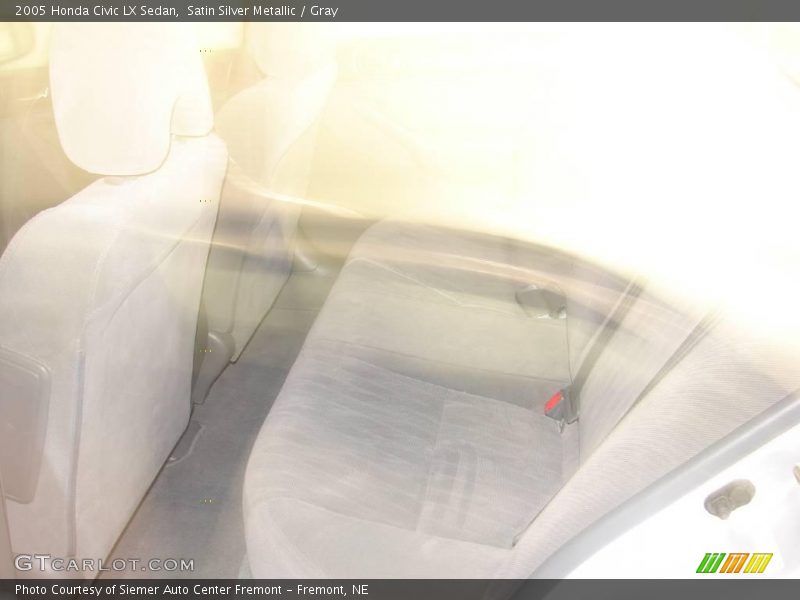Satin Silver Metallic / Gray 2005 Honda Civic LX Sedan