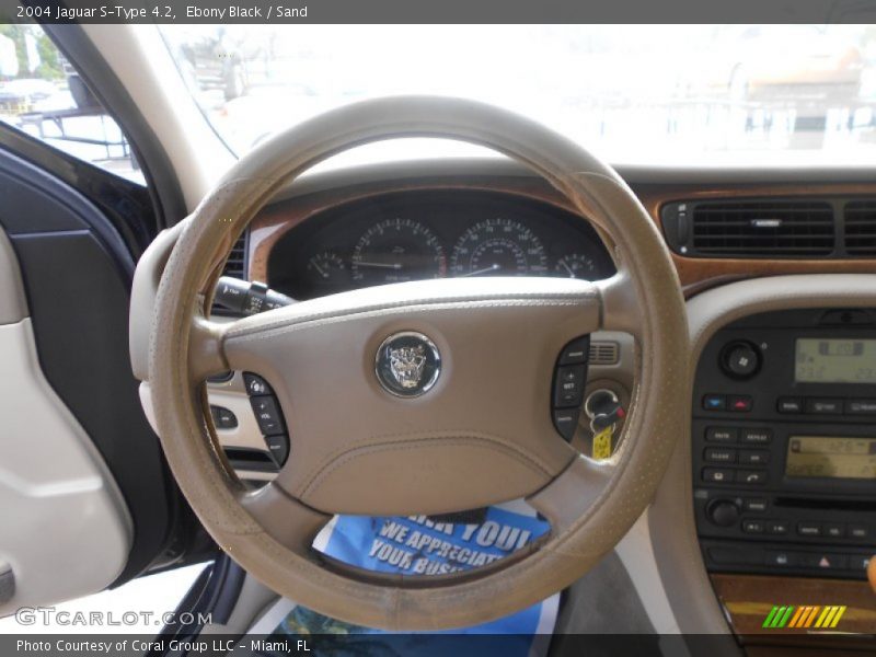 Ebony Black / Sand 2004 Jaguar S-Type 4.2
