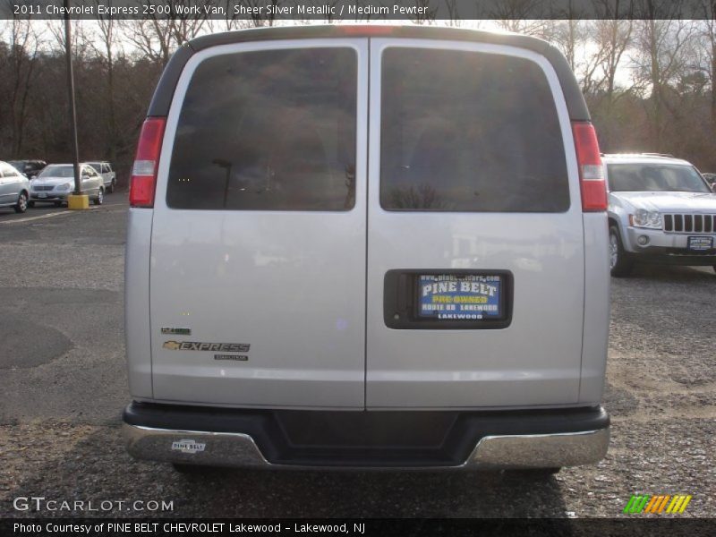 Sheer Silver Metallic / Medium Pewter 2011 Chevrolet Express 2500 Work Van