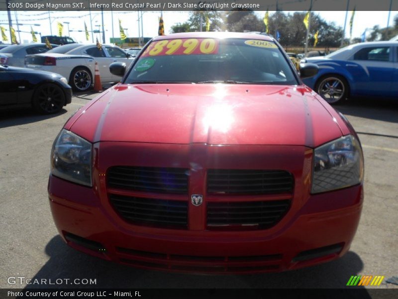 Inferno Red Crystal Pearl / Dark Slate Gray/Light Graystone 2005 Dodge Magnum SXT