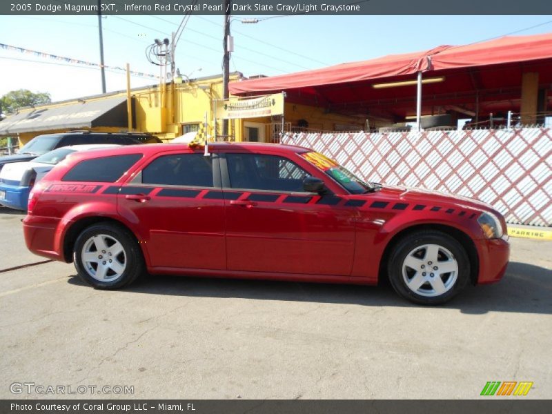 Inferno Red Crystal Pearl / Dark Slate Gray/Light Graystone 2005 Dodge Magnum SXT