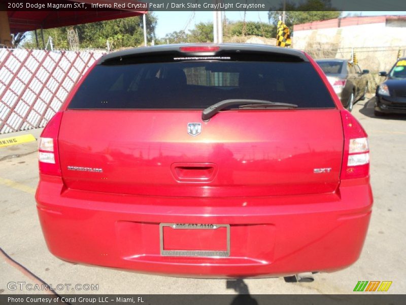 Inferno Red Crystal Pearl / Dark Slate Gray/Light Graystone 2005 Dodge Magnum SXT