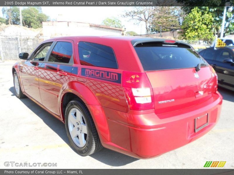 Inferno Red Crystal Pearl / Dark Slate Gray/Light Graystone 2005 Dodge Magnum SXT